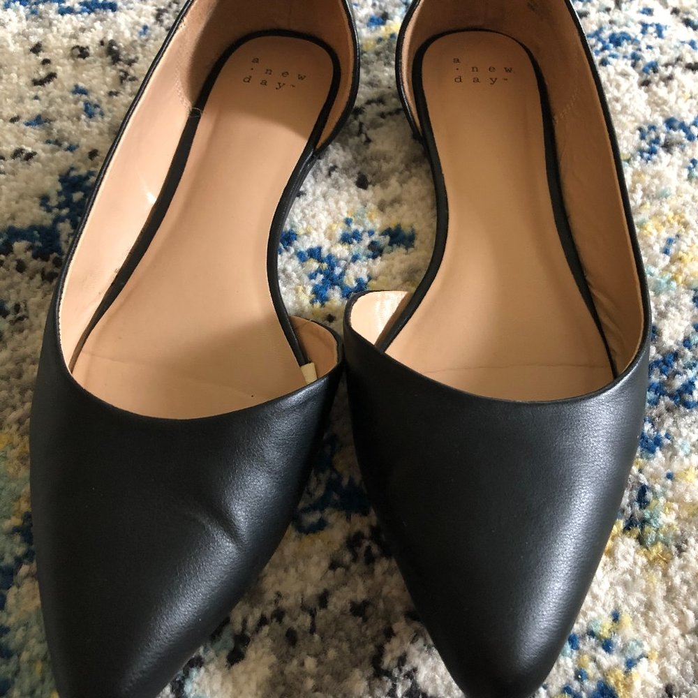 Black Flats Target Size 10
